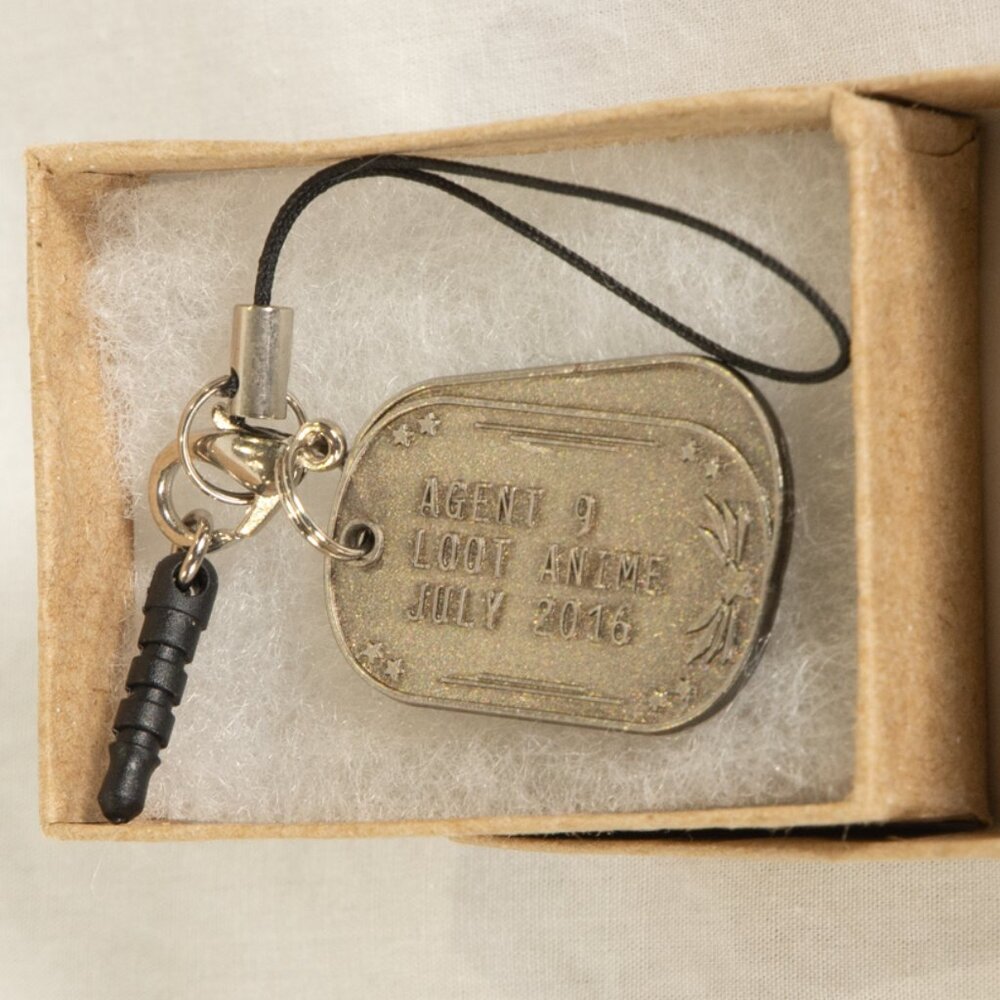 Loot Anime Phone Charm Dog Tag Loot Crate Exclusive July 2016 Box #9 Anime Colle